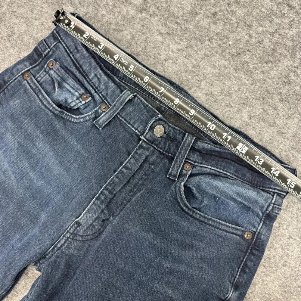 Levi Strauss Co 505 Mens Dark Wash Regular Fit Straight Leg Jeans W30‎ L32